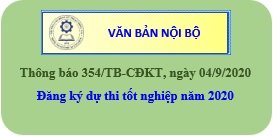 Đăng ký dự thi tốt nghiệp năm 2020